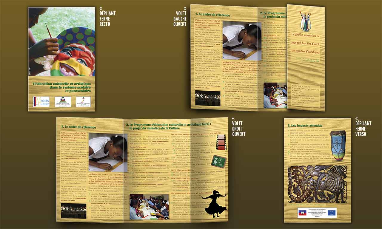 Dépliant trois volets sur le PECA