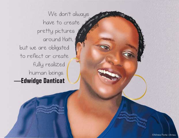 Portrait et propos d'Edwidge Danticat, écrivain