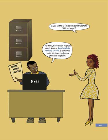 Le magistrat content remercie son assistante